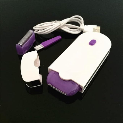Rechargeable Hair Removal Epilator – Painless Sensor Razor (Purple)