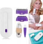 Rechargeable Hair Removal Epilator – Painless Sensor Razor (Purple)
