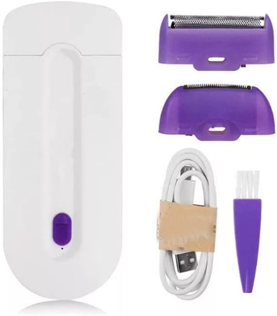 Rechargeable Hair Removal Epilator – Painless Sensor Razor (Purple)