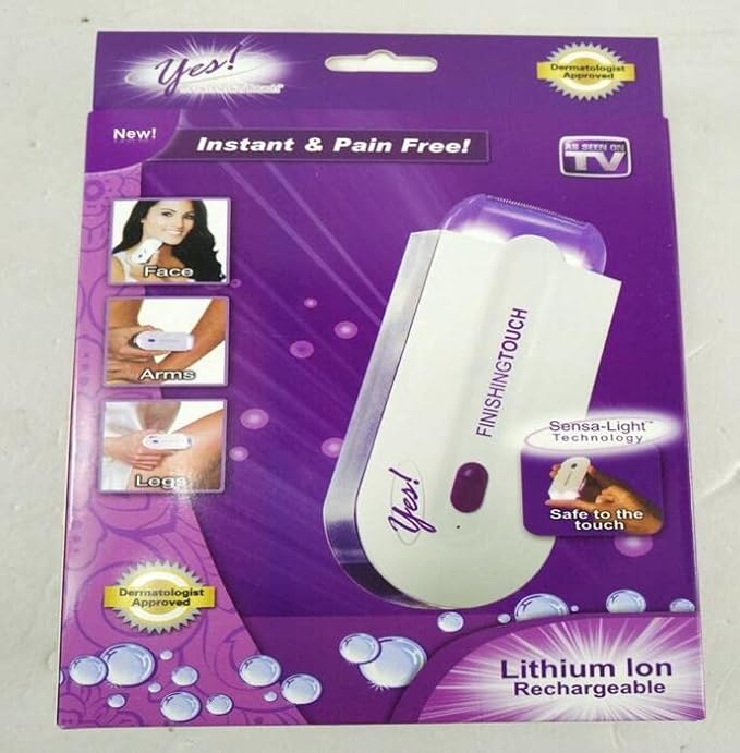 Rechargeable Hair Removal Epilator – Painless Sensor Razor (Purple)