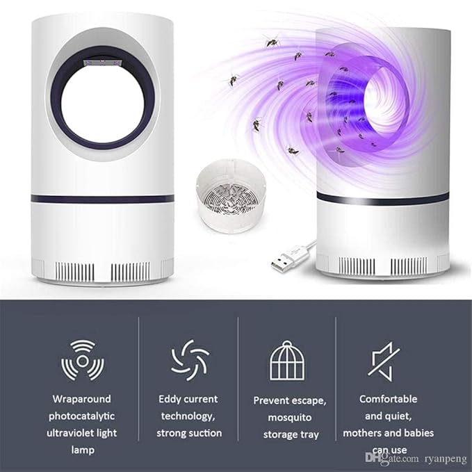 Electric Mosquito Killer Lamp – Indoor Insect Trap (White)