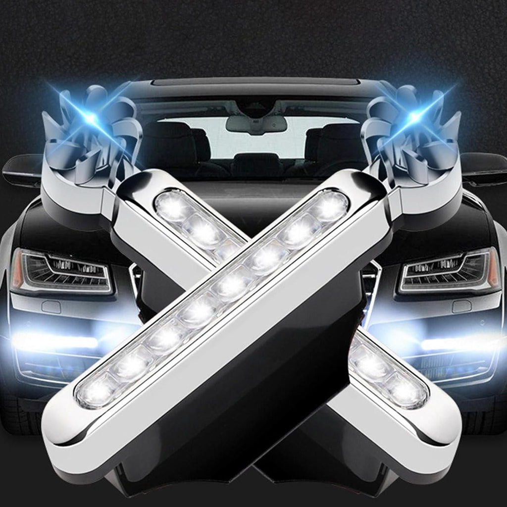 Wind-Powered Car Daytime Running Lights – Pack of 2 (White)