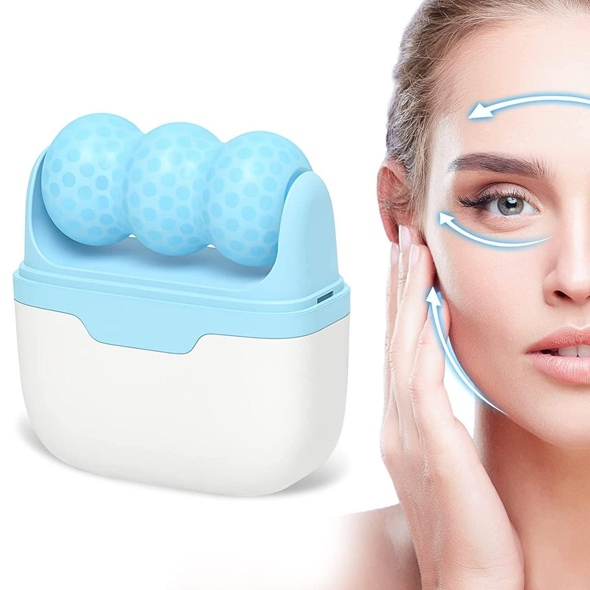 2-in-1 Ice Roller & Massager for Face and Body