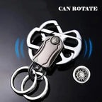 4-in-1 Multi-Function Keychain Spinner Tool with Double Ring