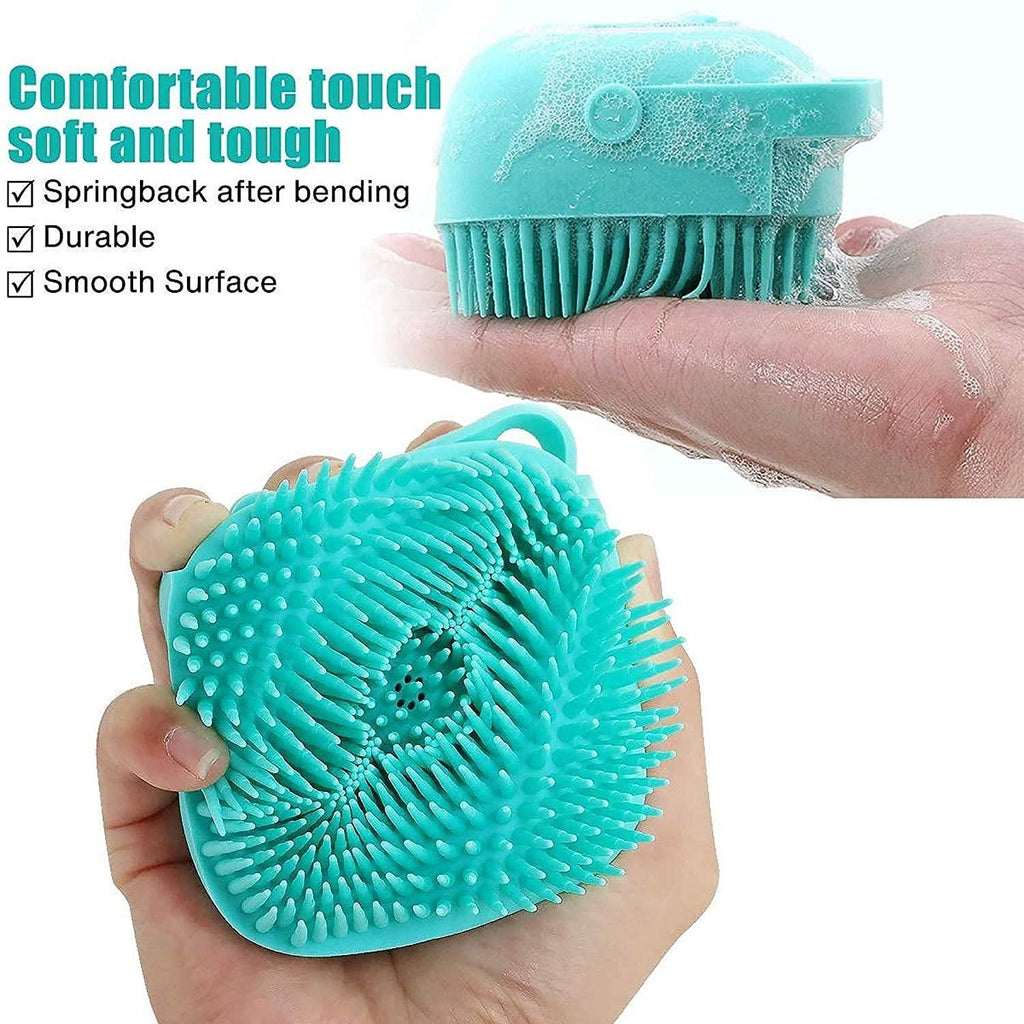 Soft Silicone Bath & Body Scrubber with Hanging Hook