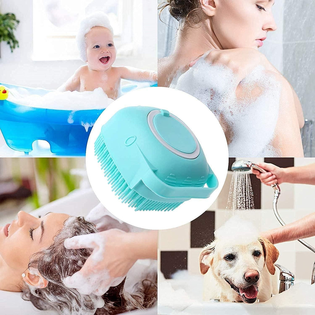 Soft Silicone Bath & Body Scrubber with Hanging Hook