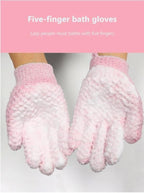 Five-Finger Bath Gloves