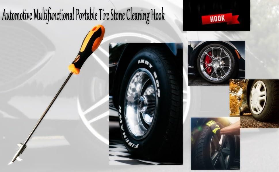 2-in-1 Car Tyre Stone Removal Tool