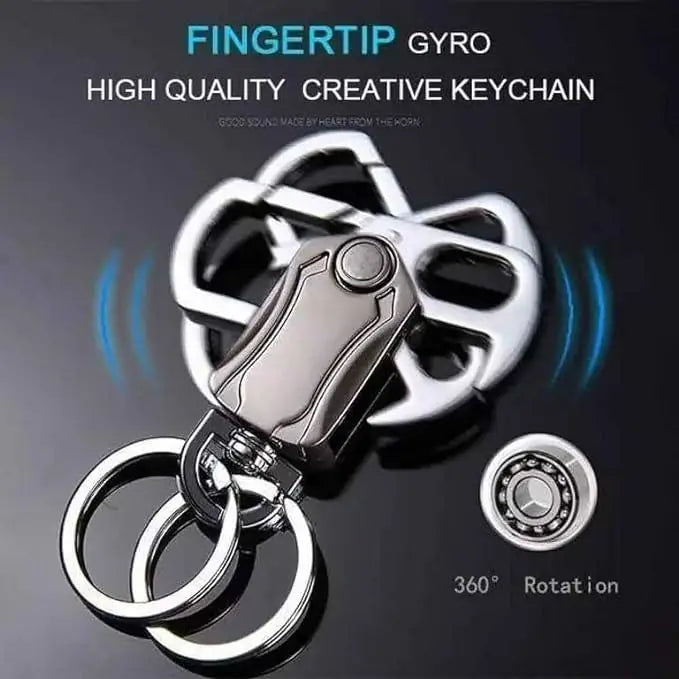 4-in-1 Multi-Function Keychain Spinner Tool with Double Ring