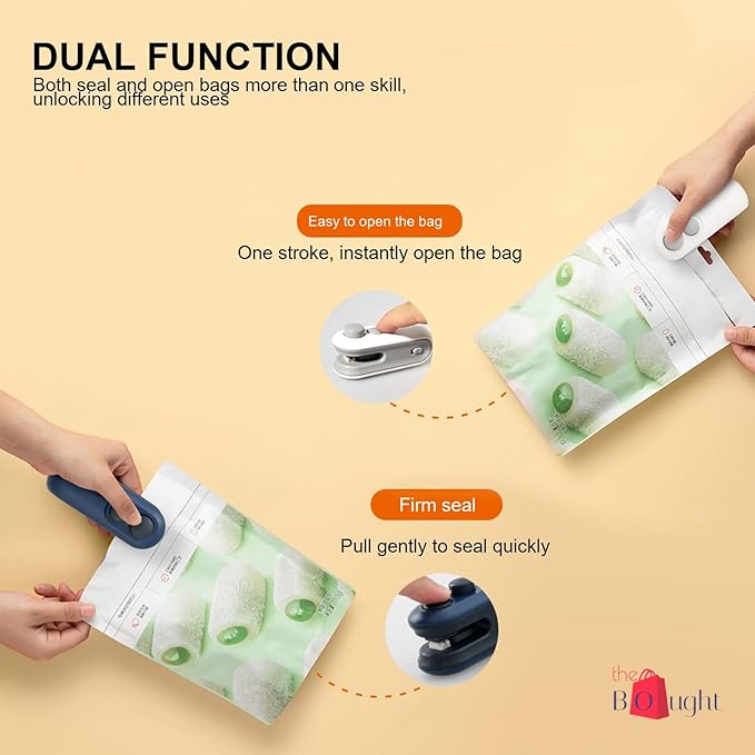 2-in-1 Portable Mini Bag Sealer & Cutter – USB Rechargeable