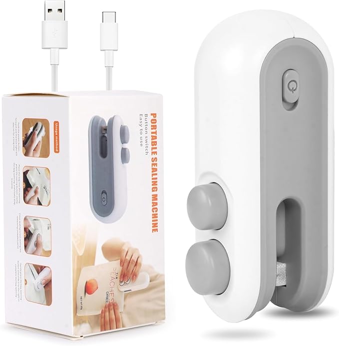 2-in-1 Portable Mini Bag Sealer & Cutter – USB Rechargeable