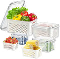 Airtight Fridge Storage Containers – Pack of 4