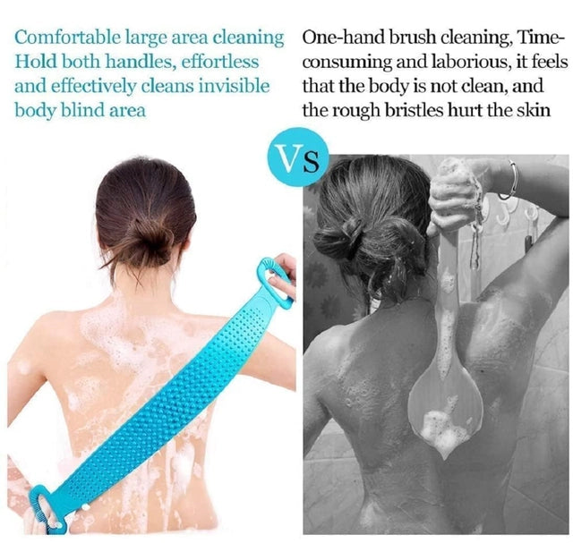 Double-Sided Silicone Bath Scrubber (Pack of 1)