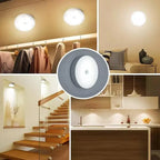 Motion Sensor LED Night Light – USB Rechargeable (Pack of 2)