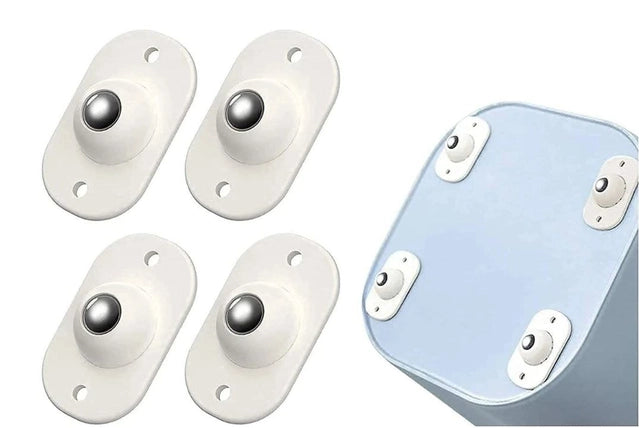 Self-Adhesive Mini Swivel Caster Wheels – Set of 4