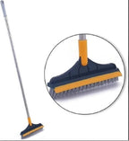 2-in-1 Floor Scrub Cleaning Brush & Wiper (Pack of 2)