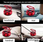 Solar Rotating Dashboard Perfume Diffuser – Metallic Double Spring