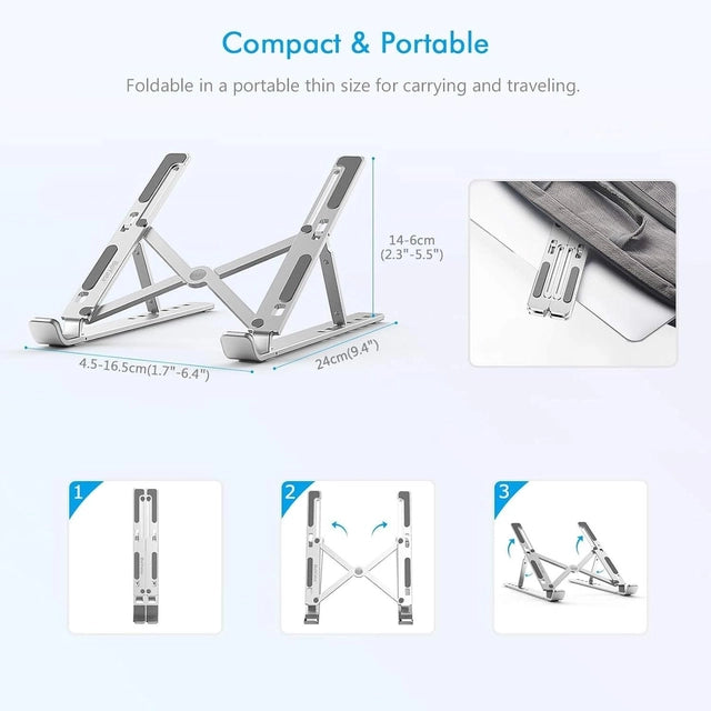 Foldable Aluminium Laptop Stand