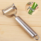 2-in-1 Stainless Steel Julienne Vegetable Peeler