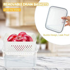 Airtight Fridge Storage Containers – Pack of 4