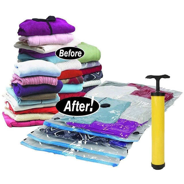 Reusable Vacuum Storage Space-Saver Bags