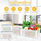 Airtight Fridge Storage Containers – Pack of 4
