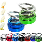 Solar Rotating Dashboard Perfume Diffuser – Metallic Double Spring