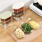 4-Layer Transparent Spice Storage Box