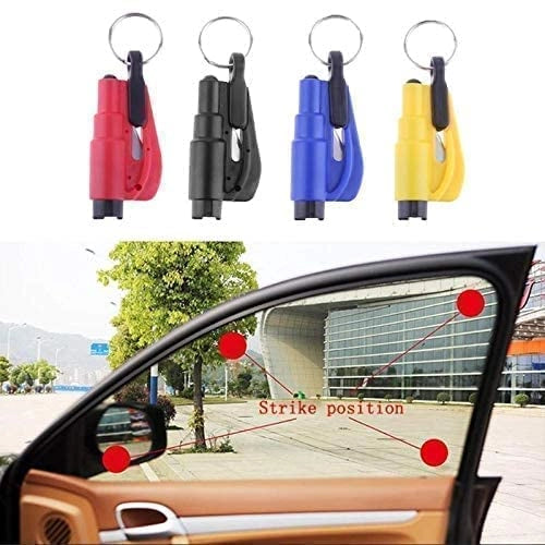 3-in-1 Emergency Safety Hammer – Car Window Breaker & Seat Belt Cutter