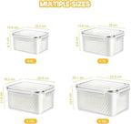 Airtight Fridge Storage Containers – Pack of 4