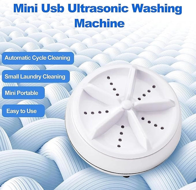 3-in-1 Mini Ultrasonic Portable Washing Machine