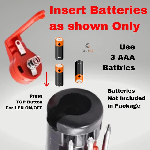 8-in-1 Screwdriver Set with Built-in Worklight