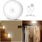 Motion Sensor LED Night Light – USB Rechargeable (Pack of 2)