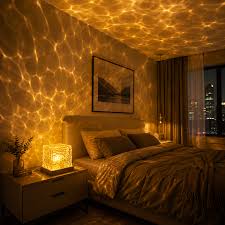 Rotating Water Ripple Night Light Aura Lamp